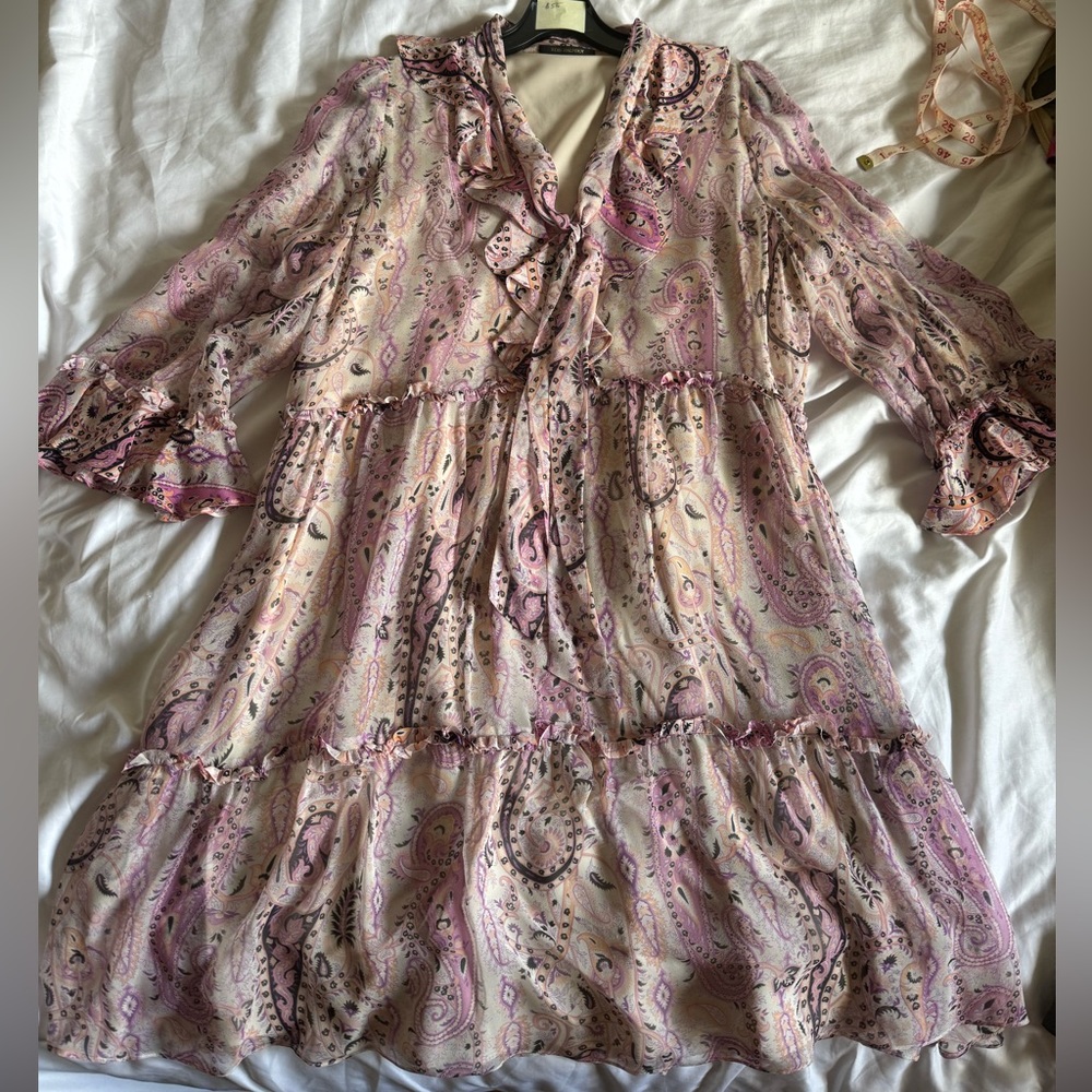 Kobi Halperin-Andrea Ruffle Silk Dress